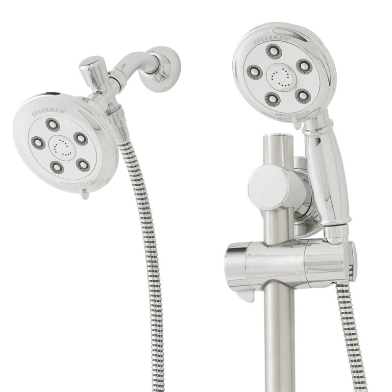 Anystream Alexandria Slider Shower System, Polished Chrome