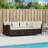  Garden Sofa Set Brown, Cream White