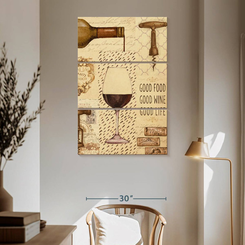 Collage de verres à vin Yarlin, H 65 po x l 42 po