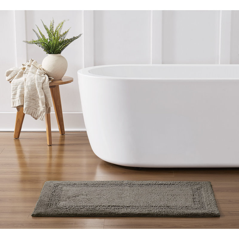 Tapis pour salle de bain Papastamelos (24x40), Gris foncé