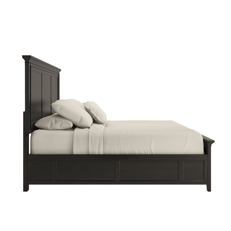 Melfa Platform Bed, Antique Black, King