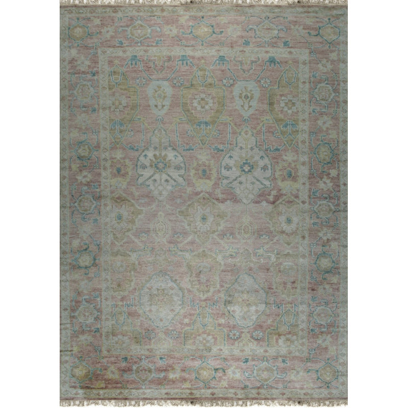 Tapis en laine noué à la main Coral, 12 pi x 15 pi