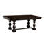 Table Modern Country avec finition chêne foncé et rallonge, 6 places