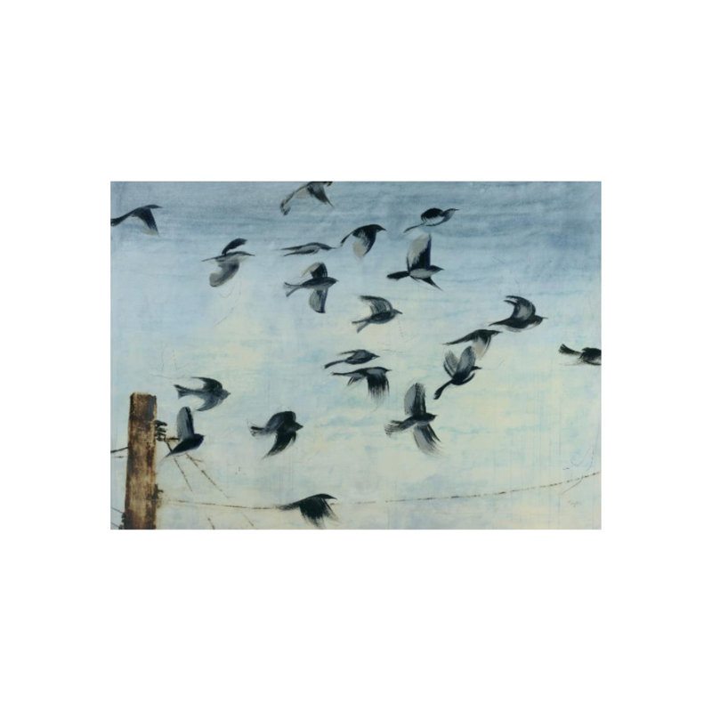 «Sparrows» par Chelsea Art Studio - impression sur toile tendue, H 47 po x l 66 po x P 1,5 po, Extérieur