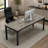 Sturdy Executive Computer Desk with Large Work Area, Industrial Style for Modern Office Spaces