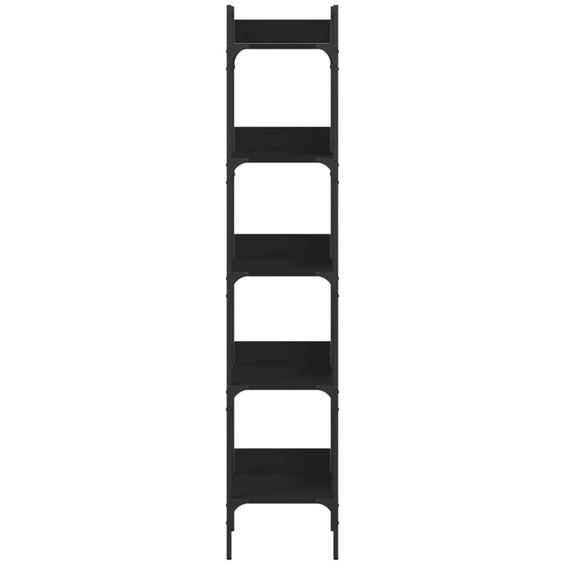 Abigeal Standard Bookcase, Black, 154cm H x 80cm W x 30cm D
