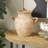 Daily Ceramic Antique Style Textured Vase With Shadings And Handles-1548681786