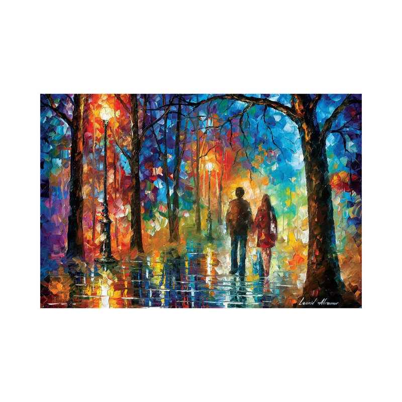Love In The Air by Leonid Afremov - Wrapped Canvas Print, 101.6 cm H x 66.04 cm W x 3.175 cm D