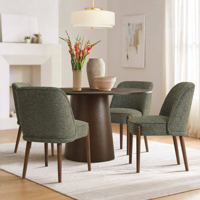 Upholstered Solid Wood Dining Chair