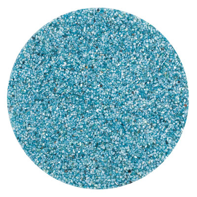 Sparkles Home Shell Placemat | Round Coastal Table Decor | 15" Seashell Resin Placemat | Non-Slip