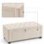 Banc de rangement avec repose-pieds 43,33 po Chenille-1158894865