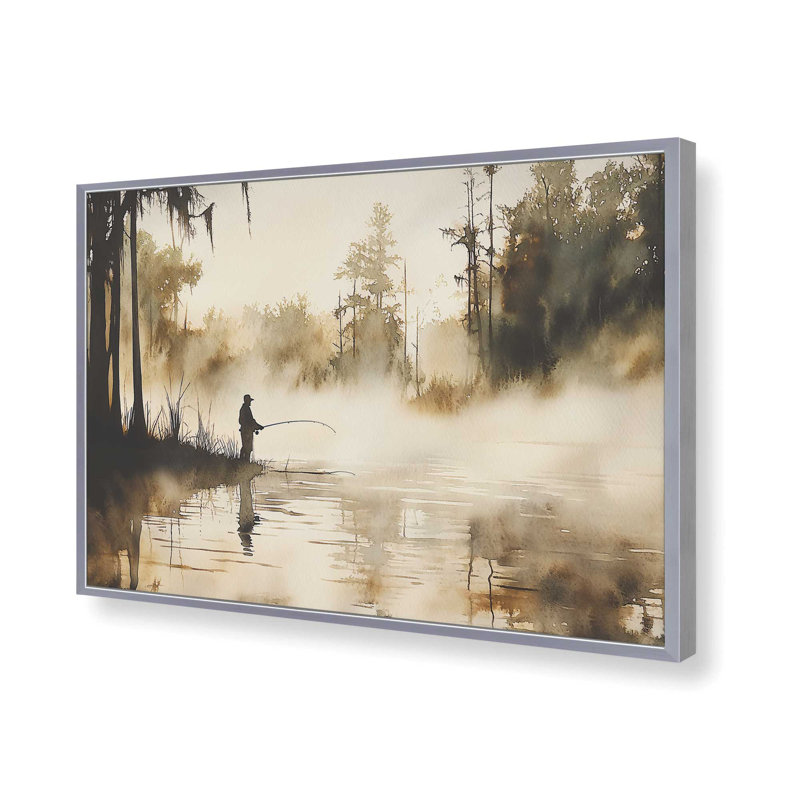 «Still Waters Cast», reproduction encadrée, H 12,25 po x l 15,25 po, Chrome poli