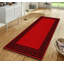 Greek-Key Red Black Non-Slip Polypropylene Area Rug — Washable Door Mat & Hallway Runner for Living Room, Kitchen & Bedroom-1948565097
