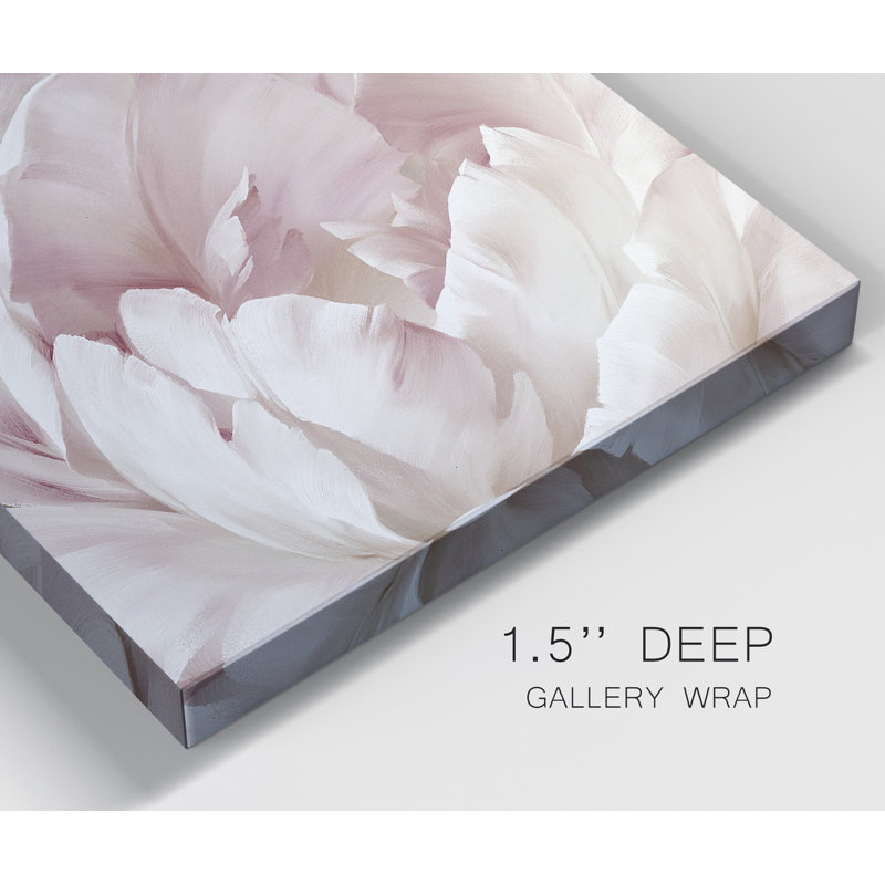 Intime Blush III - ensemble de 2 reproductions d'art sur toile tendue, H 40 po x l 80 po x P 1 po