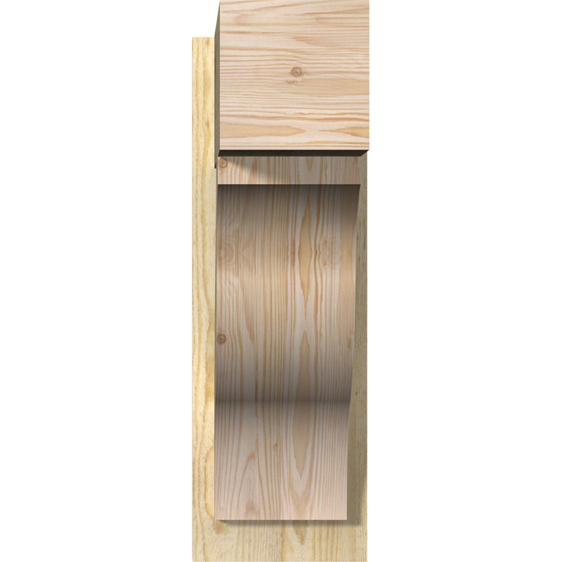 H 8 po x P 20 po x H 24 po Funston, 8" W Douglas Fir (Rough Sawn), P 20 po x H 24 po