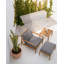 Jack Rectangle Outdoor Teak Ottoman Patio Ottoman-470461462-481879683