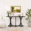 Console 59,8 "avec plateau en placage de bois et pieds courbés-529086597