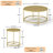 3 - Piece Metal Table Set, Waterproof Tables for Indoor and Outdoor -999540905