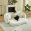 Canapés convertibles à compression, fauteuil inclinable 86 po Chenille