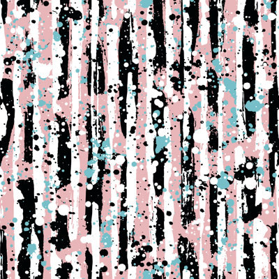 Abstract Brush Strokes - Wrapped Canvas Print