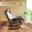 Chaise berçante en bois de sapin-911955618