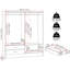 Cascio 4 Door Wardrobe-86245632
