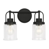 Anders Bathroom Bedroom Wall Fixture With Clear Shade