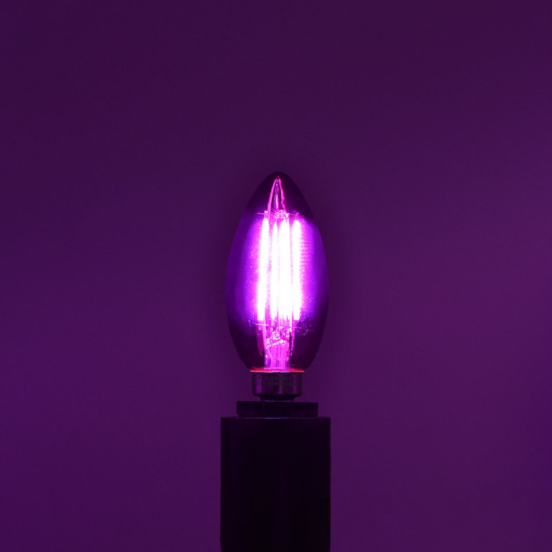 4,5 watts (équivalent à 40 watts), ampoule à DEL B11, ampoule colorée, culot E12 / candélabre