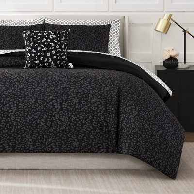 Nine West Leopard Bed-in-a-Bag Comforter Set