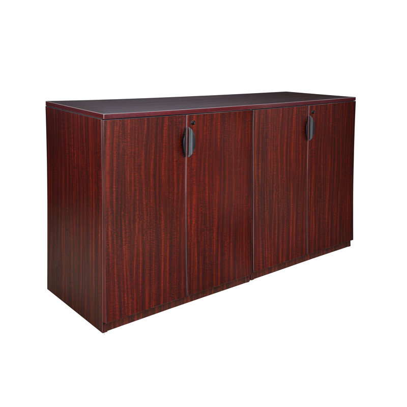 Armoire de rangement Nebih, Acajou