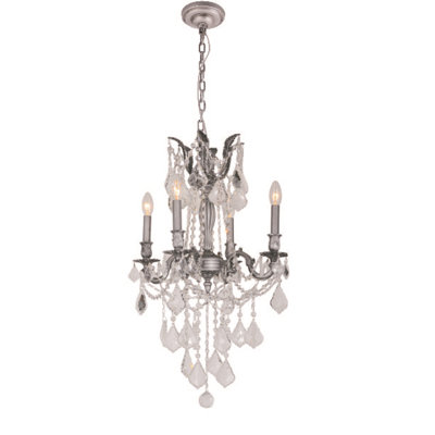 Lustre classique / traditionnel à 4 lumières de style bougie Bower