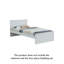 Lit jumeau blanc moderne