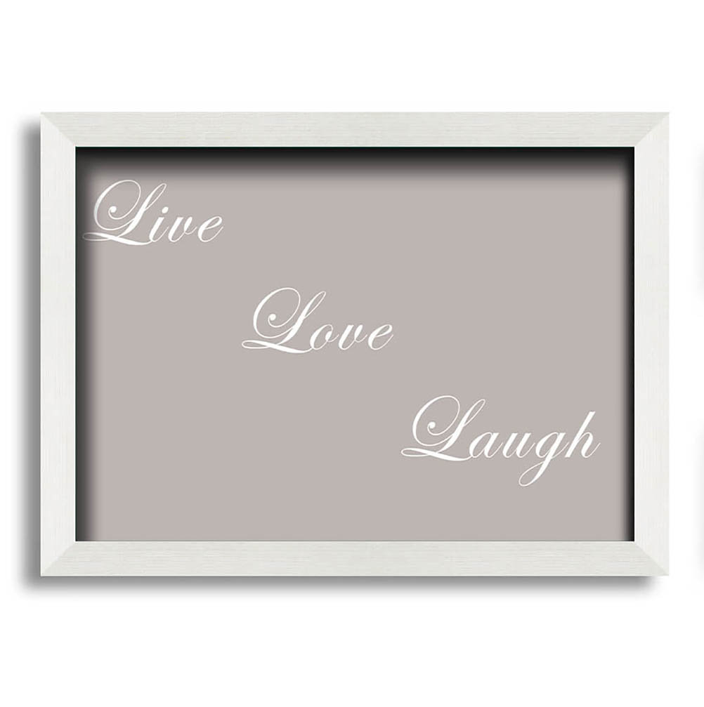 Drummans Love Quote Live Love Laugh - Single Picture Frame Art Prints