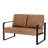 Azita 49 " Faux Leather Loveseat-857058379-840166196