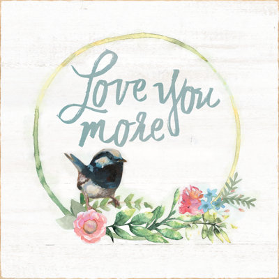 Bird Love You - Wrapped Canvas Print