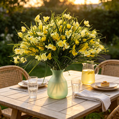 Ensemble de 8 fleurs artificielles pour l'extérieur et l'intérieur, fausses fleurs de magnolia, résistantes aux rayons UV, réalistes, pour la maison, jardin, porche, fenêtre, balcon, jardin