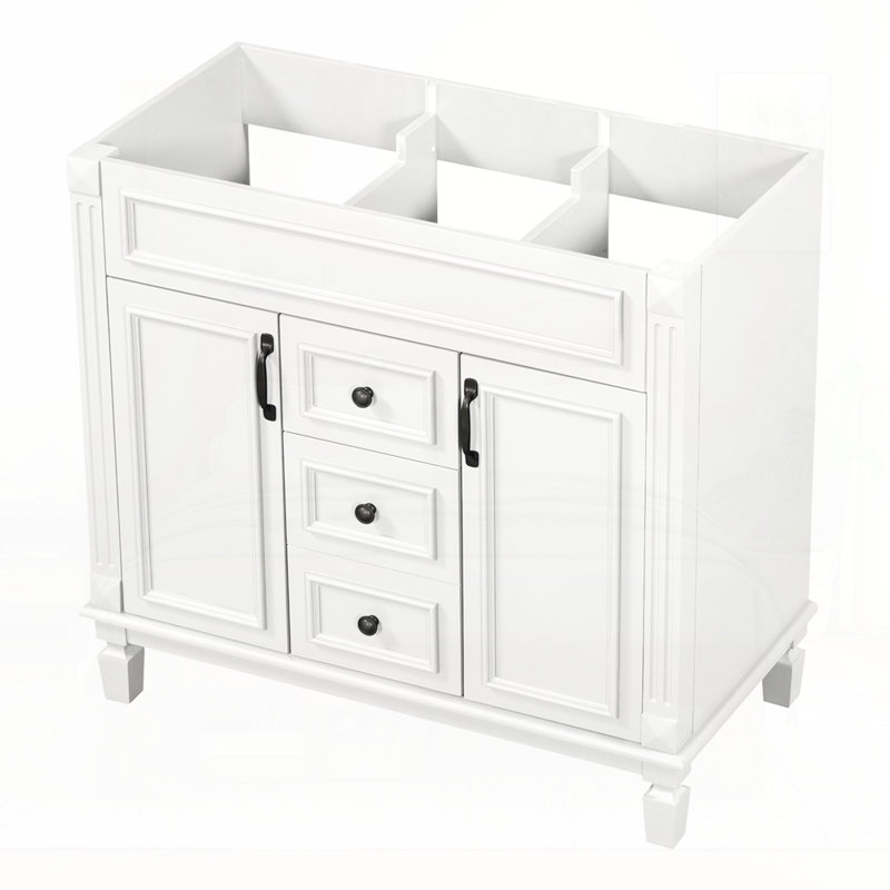 Meuble-lavabo 36 po sans lavabo supérieur, Blanc