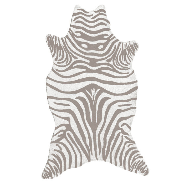 Animal Print Hand-Woven Gray Area Rug The Conestoga Trading Co. Rug 