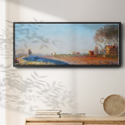 «The Plain of Colombes, White Frost» - toile encadrée