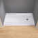 60 In. L X 32 In. W Single Threshold Shower Pan Base With Right Drain In High Gloss White