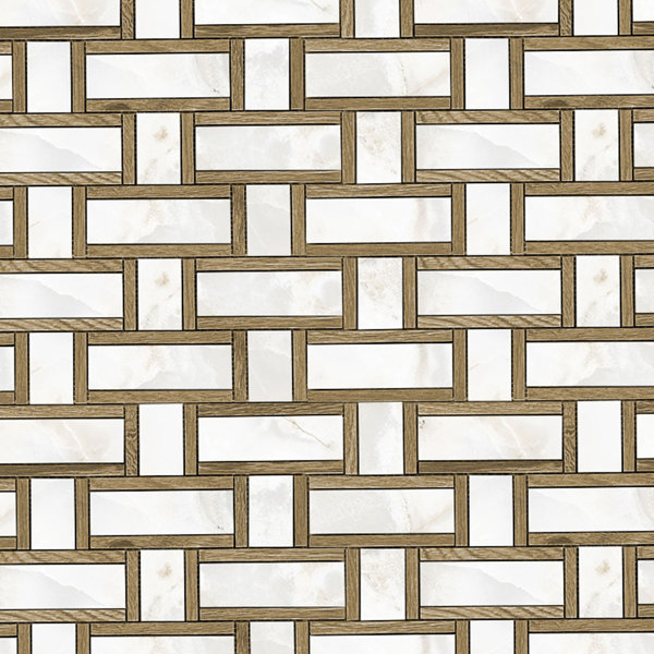 Virtue Rectangle Mix Mosaic Perle