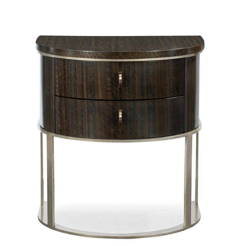 Modern Streamline 25.5'' W Nightstand