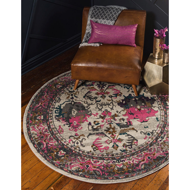 Oriental Indoor Rug, Round 6'