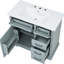 Lavabo de salle de bain 36 po, 4 pièces, lavabo à charnière de porte silencieuse, 4 tiroirs-979762188-979762186
