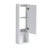 12" Bathroom Wall Cabinet, Soft Close Doors, Float Mounting Design,Glossy White,(KD-Packing)