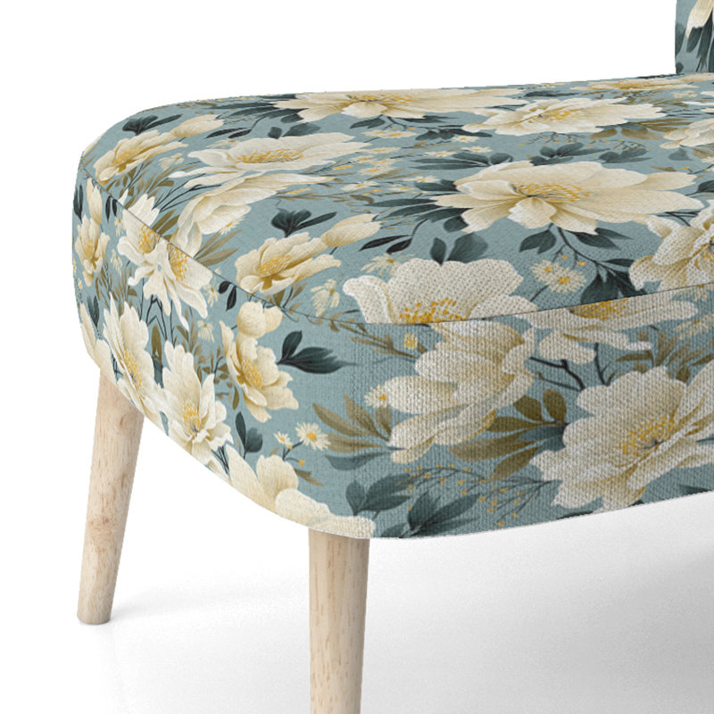 Chaise d'appoint rembourrée Subdued Oasis Boho