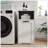 Laundry Cabinet with 1 Removable Liner Bag for Easy Sorting and Space-Saving Storage