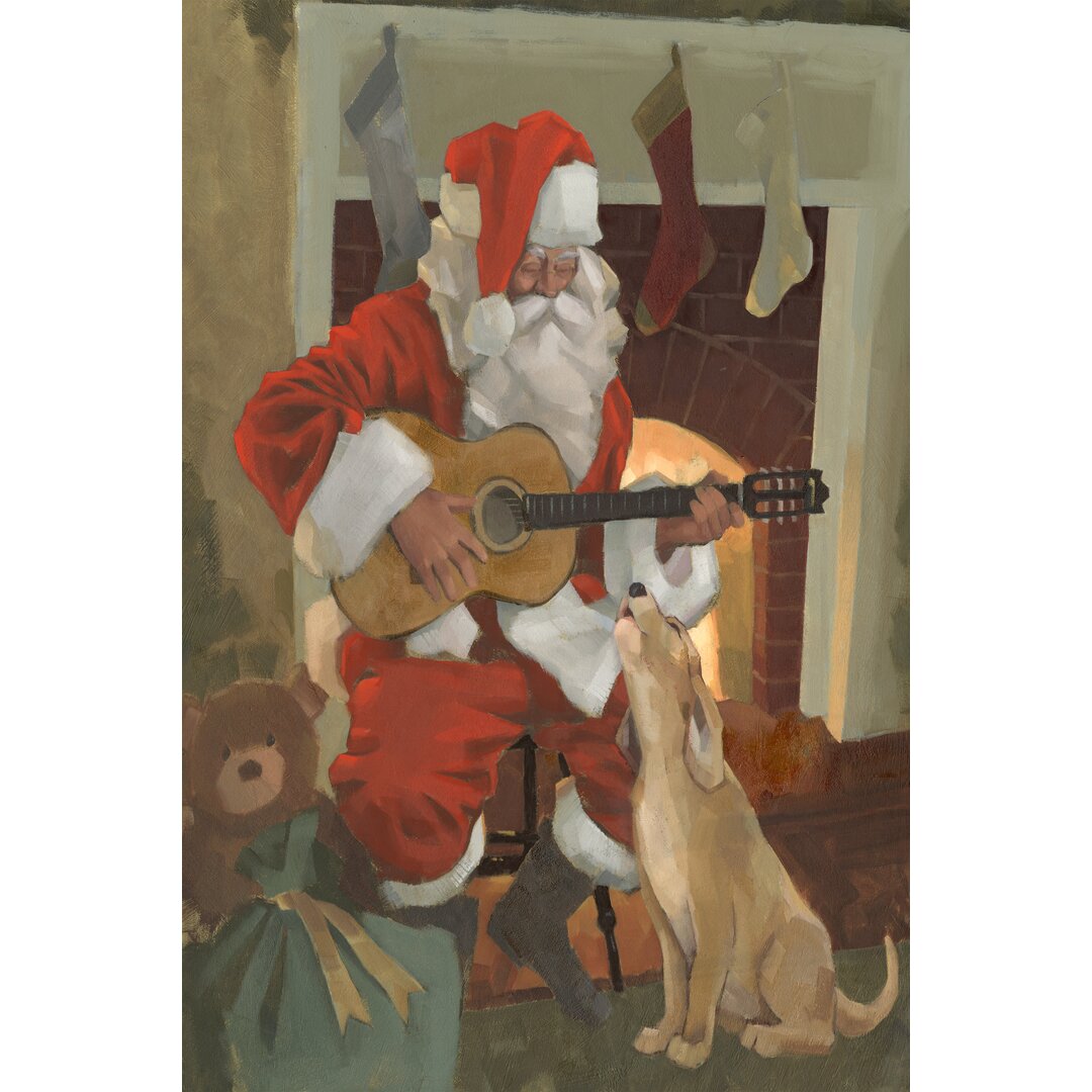 Leinwandbild Santa Serenade von Jacob Green