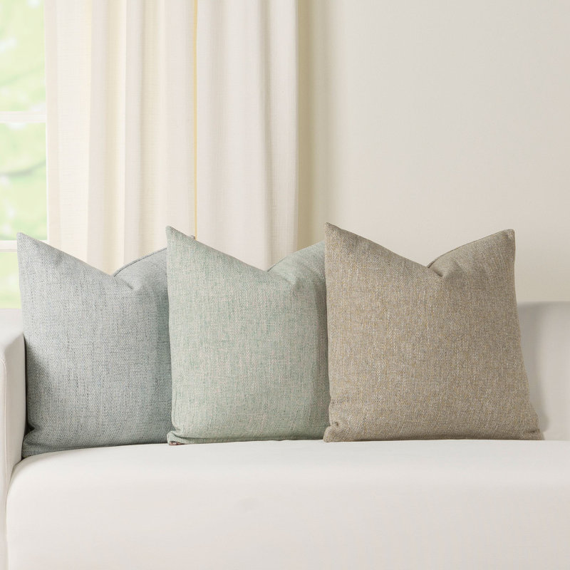 Coussin décoratif en polyester, Bleu, 22 po x 22 po