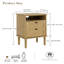 29cm W Manufactured Wood Bedside Table-1547154987